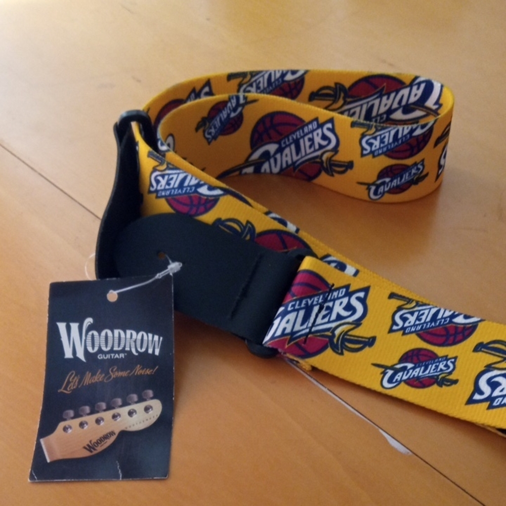 Cleveland Cavaliers Yellow Guitar Strap